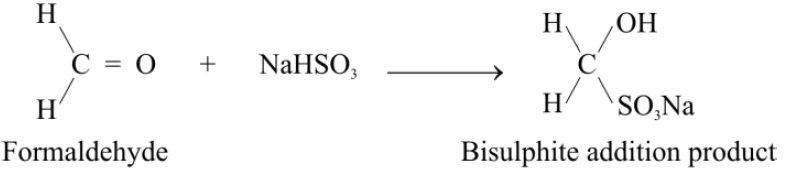 Sodium Bisulphite addition to formaldehyde