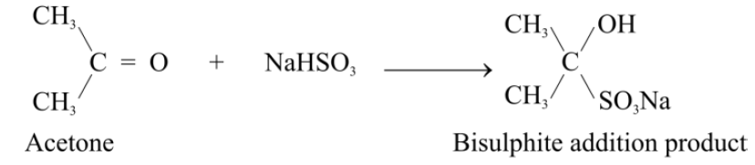 Sodium Bisulphite addition to acetone