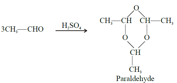 Paraldehyde formation