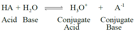 Lowry–Bronsted concept of acids and bases