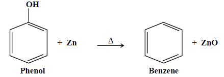 Phenol to benzene