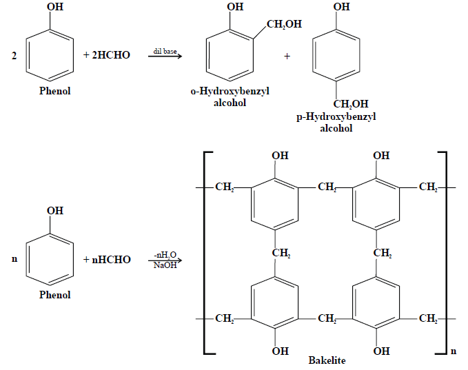 formation of Bakelite from phenol