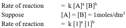 specific rate constant