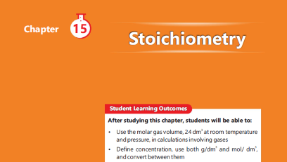 Chapter 15 Stoichiometry